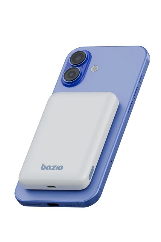 X Bazic GoPower Snap 5K 3in1 5.000 mAh 20W PD Kablolu ve 15W Kablosuz Hızlı Şarj Magsafe Powerbank - Beyaz 2