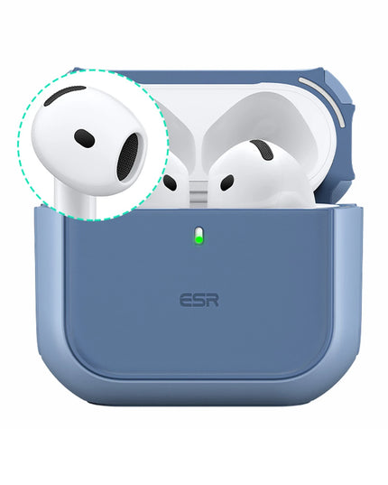 Airpods 4 (4.nesil)/Airpods 5 (5.Nesil) Orbit Hybrid Magsafe Şarj Destekli Kılıf - Mavi 2