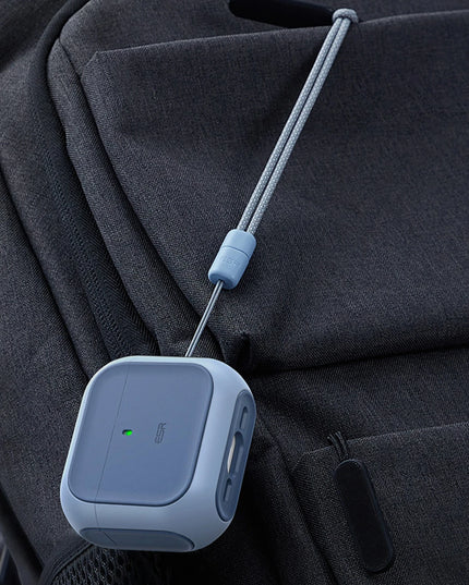 Airpods 4 (4.nesil)/Airpods 5 (5.Nesil) Orbit Hybrid Magsafe Şarj Destekli Kılıf - Mavi 4