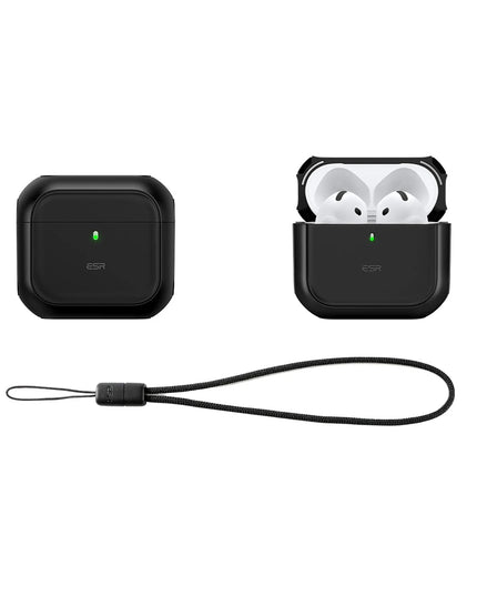 Airpods 4 (4.nesil)/Airpods 5 (5.Nesil) Orbit Hybrid Magsafe Şarj Destekli Kılıf - Siyah 3