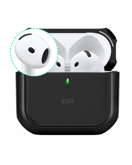 Airpods 4 (4.nesil)/Airpods 5 (5.Nesil) Orbit Hybrid Magsafe Şarj Destekli Kılıf - Siyah 2