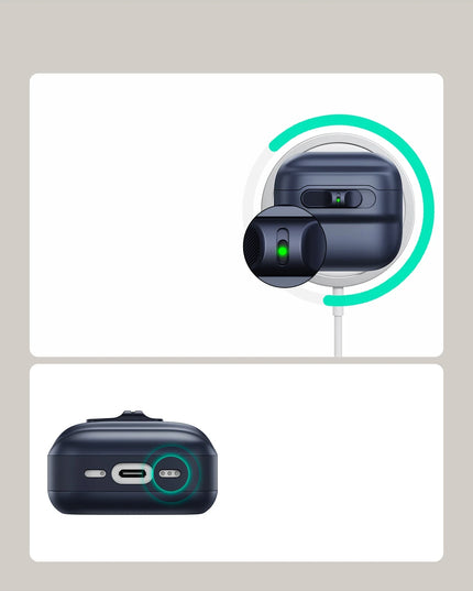 Airpods 4 (4.nesil)/Airpods 5 (5.Nesil) Pulse FlickLock Magsafe Şarj Destekli Kilitli Kılıf - Mavi 7