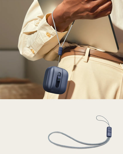 Airpods 4 (4.nesil)/Airpods 5 (5.Nesil) Pulse FlickLock Magsafe Şarj Destekli Kilitli Kılıf - Mavi 6
