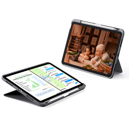 Apple iPad 2025 10.9 10.Nesil (A16) Flex Klavyeli Tablet Kılıfı - Gri 3