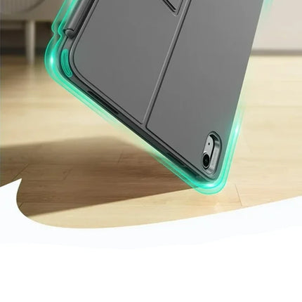 Apple iPad 2025 10.9 10.Nesil (A16) Flex Klavyeli Tablet Kılıfı - Koyu Gri 4