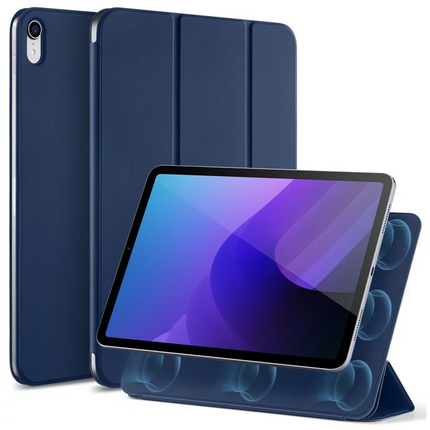 iPad 2025 10.9 (10.Nesil) Rebound Manyetik Tablet Kılıfı - Lacivert