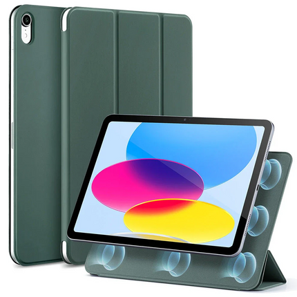iPad 2025 10.9 (10.Nesil) Rebound Manyetik Tablet Kılıfı - Yeşil