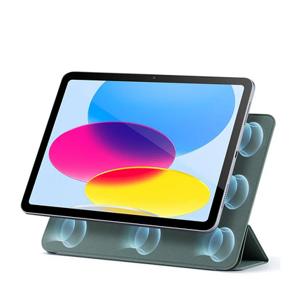 iPad 2025 10.9 (10.Nesil) Rebound Manyetik Tablet Kılıfı - Yeşil 2