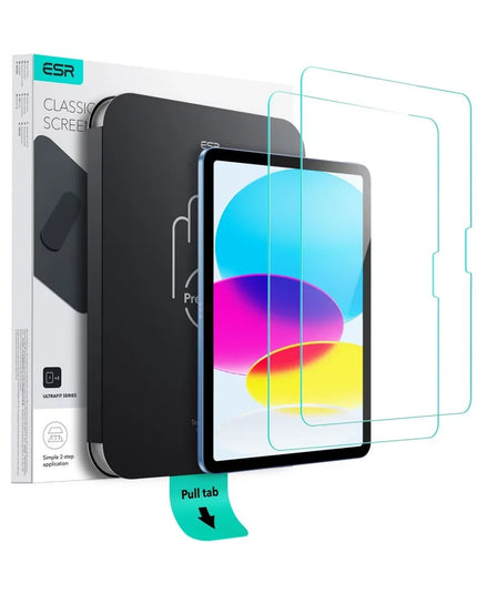 iPad 2025 10.9 (10.Nesil) UltraFit Classic AutoKit 2 Adet Tablet Cam Ekran Koruyucu 6