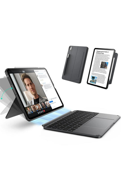 iPad Air 11 (2024) Shift Manyetik Klavyeli Tablet Kılıfı