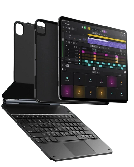 iPad Pro 11 (2024) Rebound Manyetik Klavyeli 360 Tablet Kılıfı