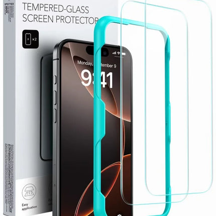 iPhone 16 Plus Tempered 2 Adet Cam Ekran Koruyucu