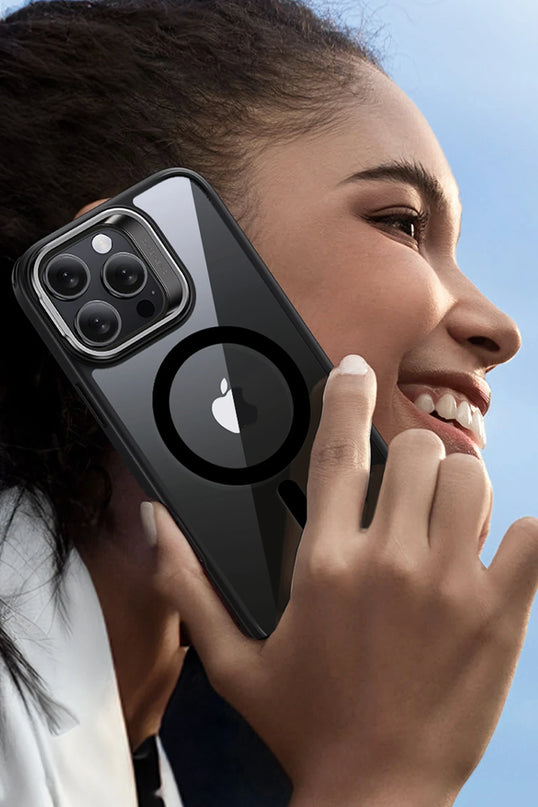 iPhone 16 Pro Max Classic Hybrid Magsafe Standlı Kapak + Cam Hediyeli Set Kılıf 5