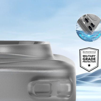 iPhone 16 Pro Max Zero Clear Magsafe Kapak Kılıf - Gri 4