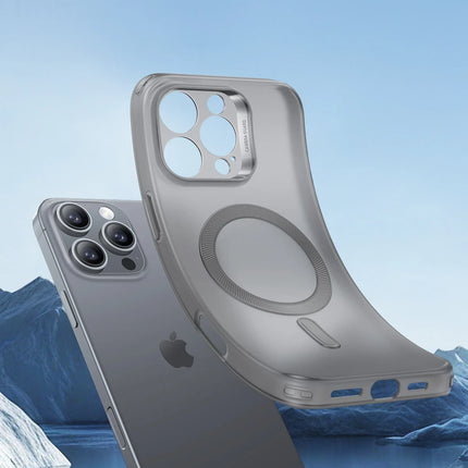 iPhone 16 Pro Max Zero Clear Magsafe Kapak Kılıf - Gri 3