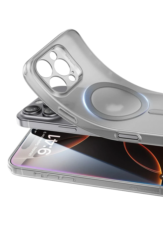iPhone 16 Pro Max Zero Clear Magsafe Kapak Kılıf - Gri 2