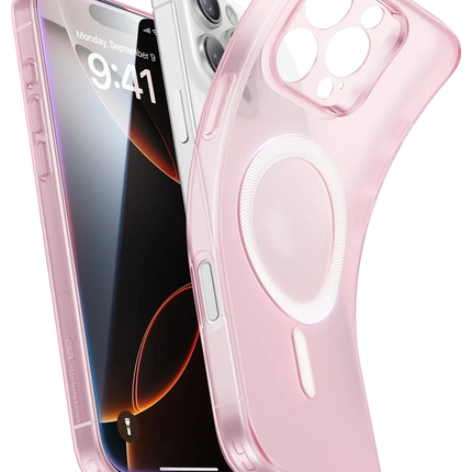 iPhone 16 Pro Max Zero Clear Magsafe Kapak Kılıf - Pembe