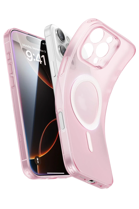 iPhone 16 Pro Max Zero Clear Magsafe Kapak Kılıf - Pembe