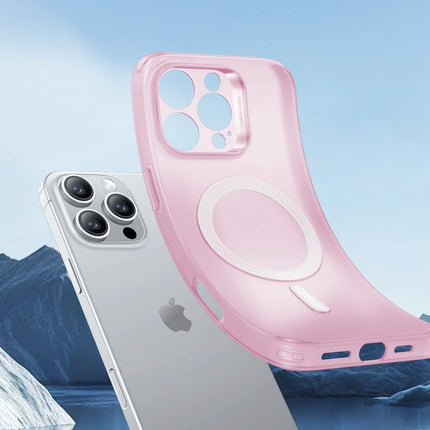 iPhone 16 Pro Max Zero Clear Magsafe Kapak Kılıf - Pembe 4