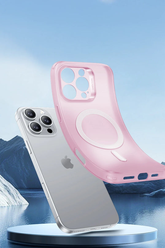 iPhone 16 Pro Max Zero Clear Magsafe Kapak Kılıf - Pembe 4