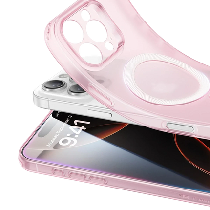 iPhone 16 Pro Max Zero Clear Magsafe Kapak Kılıf - Pembe 2