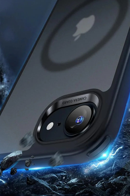 iPhone 16E Classic Hybrid Magsafe Kapak Kılıf - Siyah 6