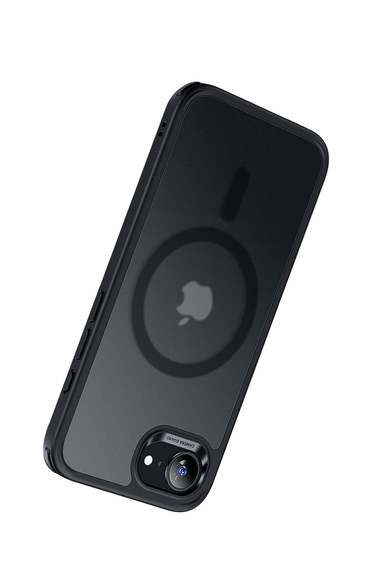 iPhone 16E Classic Hybrid Magsafe Kapak Kılıf - Siyah 4