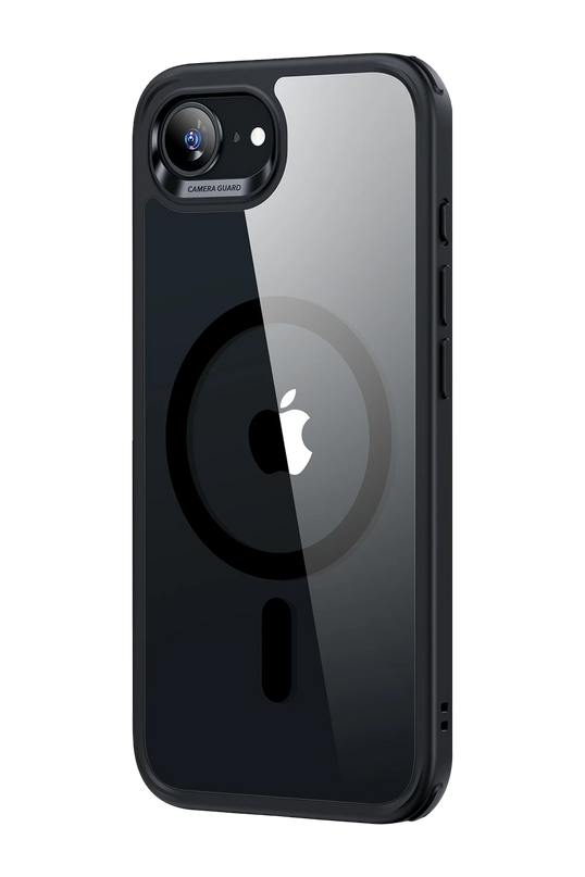 iPhone 16E Classic Hybrid Magsafe Kapak Kılıf - Siyah 2 3