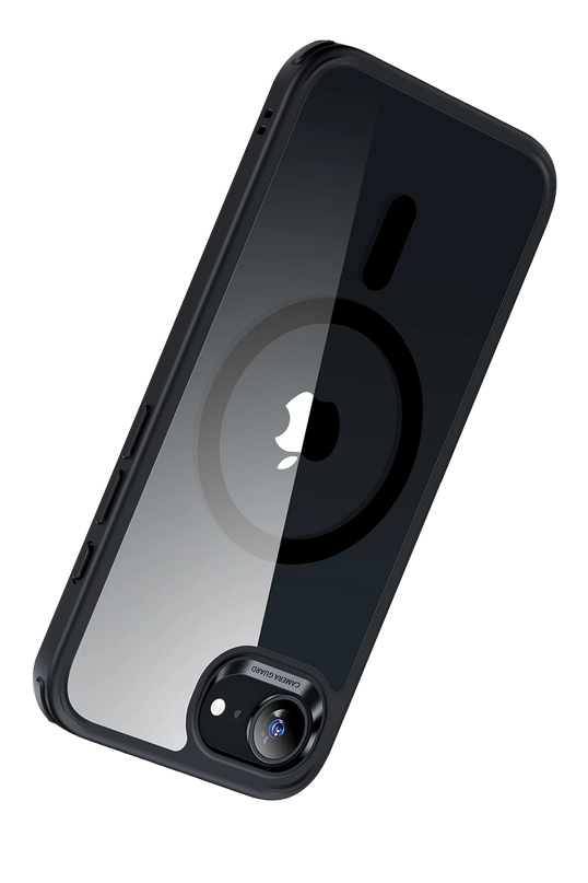 iPhone 16E Classic Hybrid Magsafe Kapak Kılıf - Siyah 2 4