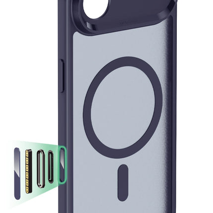 iPhone 17 Air Classic Hybrid Magsafe Kapak Kılıf - Mavi 2