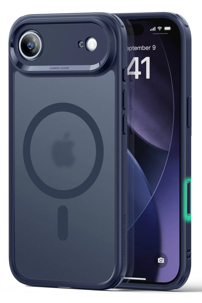 iPhone 17 Air Classic Hybrid Magsafe Kapak Kılıf - Mavi