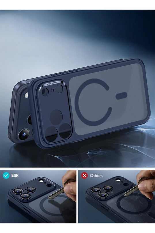 iPhone 17 Air Classic Hybrid Magsafe Kapak Kılıf - Mavi 5