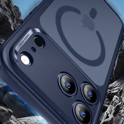 iPhone 17 Air Classic Hybrid Magsafe Kapak Kılıf - Mavi 3