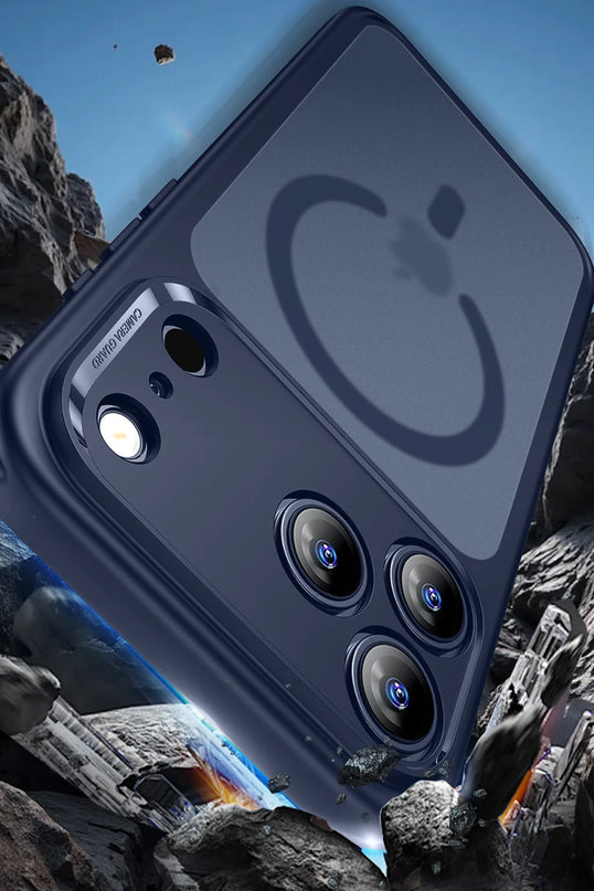 iPhone 17 Air Classic Hybrid Magsafe Kapak Kılıf - Mavi 3
