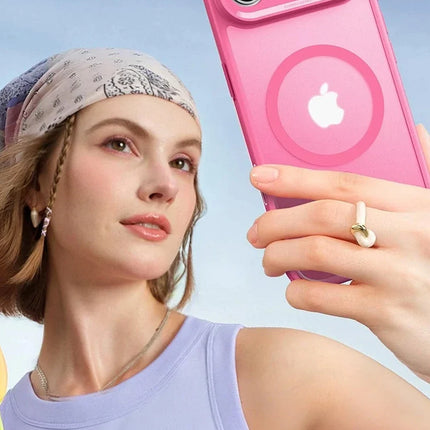 iPhone 17 Air Classic Hybrid Magsafe Kapak Kılıf - Pembe 4