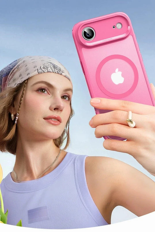 iPhone 17 Air Classic Hybrid Magsafe Kapak Kılıf - Pembe 4
