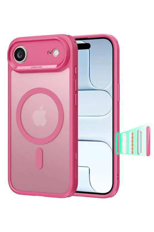 iPhone 17 Air Classic Hybrid Magsafe Kapak Kılıf - Pembe 2