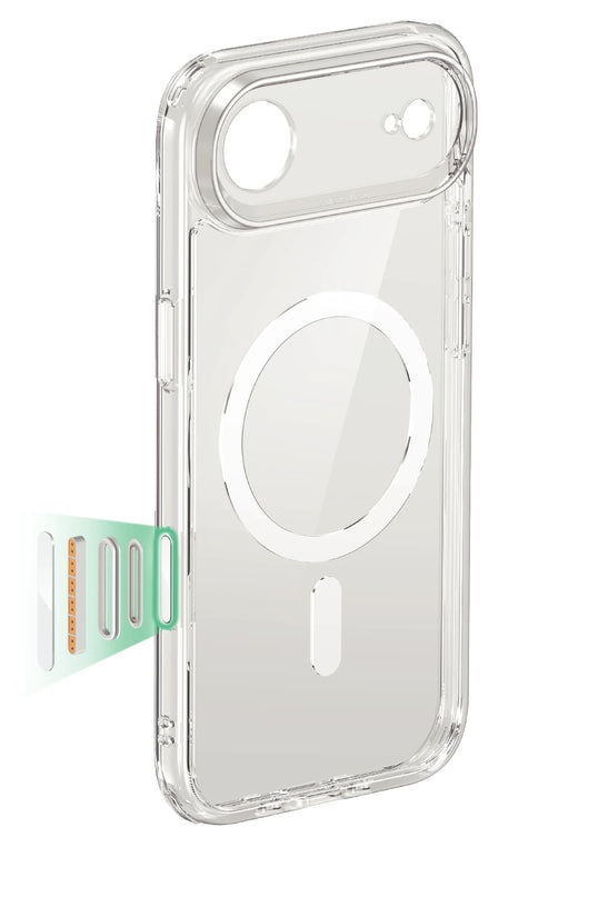 iPhone 17 Air Classic Hybrid Magsafe Kapak Kılıf - Şeffaf 2
