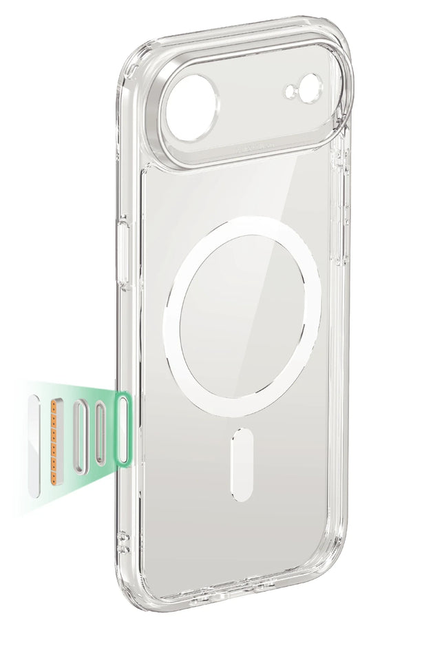iPhone 17 Air Classic Hybrid Magsafe Kapak Kılıf - Şeffaf 2
