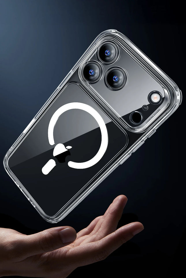 iPhone 17 Air Classic Hybrid Magsafe Kapak Kılıf - Şeffaf 4