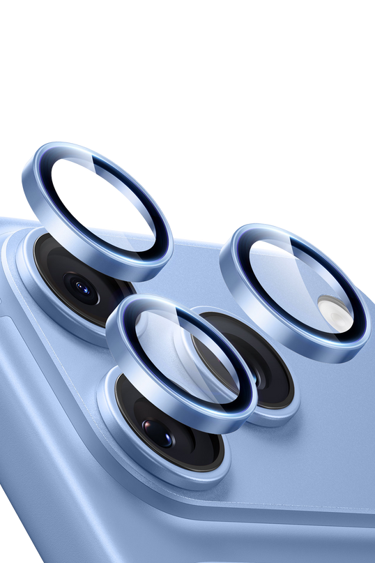iPhone 18 Pro Max Armorite Kamera Lens Koruyucu - Açık Mavi