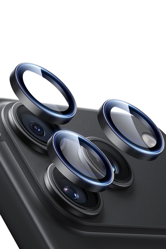 iPhone 18 Pro Max Armorite Kamera Lens Koruyucu - Siyah
