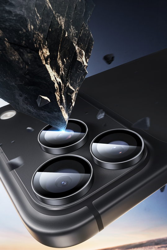 iPhone 18 Pro Max Armorite Kamera Lens Koruyucu - Siyah 3