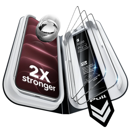 iPhone 18 Pro Max/17 Pro Max UltraFit Classic 3 Adet Cam Ekran Koruyucu