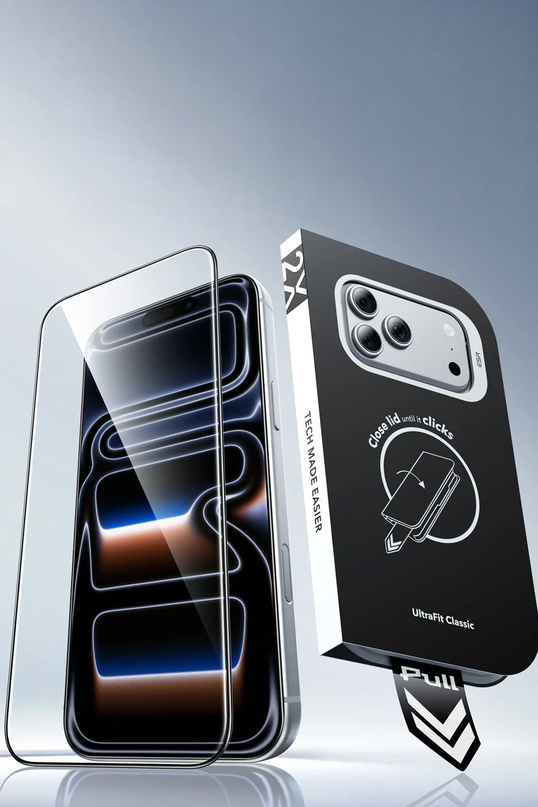 iPhone 18 Pro Max/17 Pro Max UltraFit Classic 3 Adet Cam Ekran Koruyucu 3