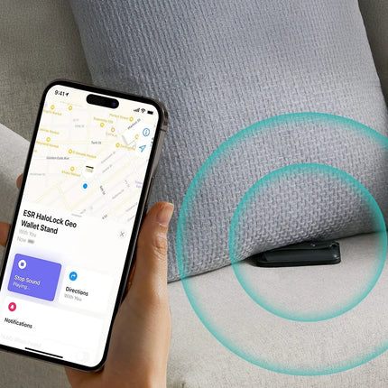 HaloLock Geo Apple Find My Destekli Stant Özellikli Magsafe Kartlık 4
