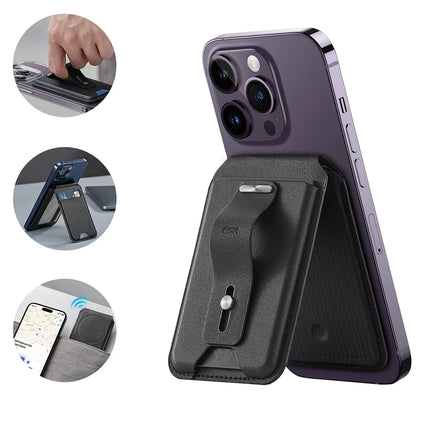 HaloLock Geo Apple Find My Destekli Stant Özellikli MagSafe Cüzdan 3
