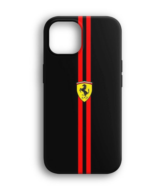 Ferrari Logo Çizgili Telefon Kılıfı