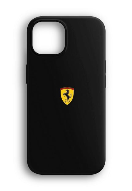 iphone ferrari logo siyah telefon kilifi