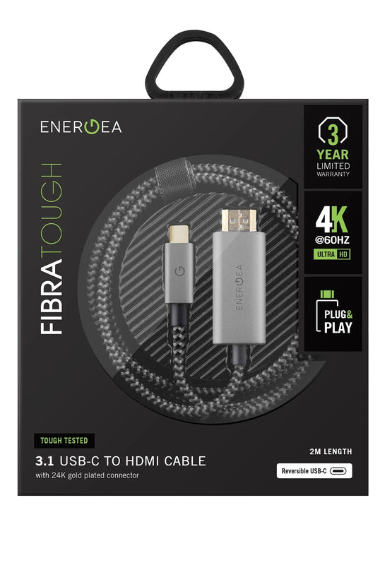 FibraTough 2M 4K 60 Hz Type-C to HDMI Kablo 2